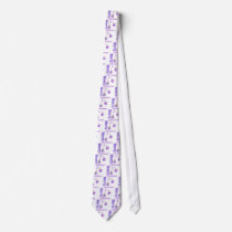 Merry Christmas Purple Theme Ornaments Ties