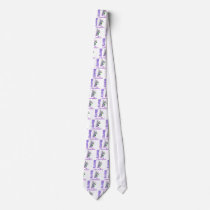 Merry Christmas Purple Theme Stocking Neckwear