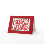 Merry Christmas Red Card