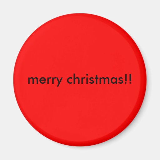merry christmas!! refrigerator magnet