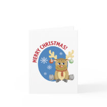 Merry Christmas Reindeer Note card