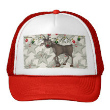 Merry Christmas Reindeer Trucker Hat