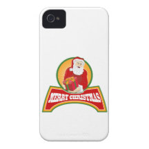 Merry Christmas Santa Claus iPhone 4 Cases