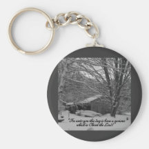 Merry Christmas,  scripture greeting Keychain