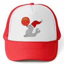 Merry Christmas Seal Hat