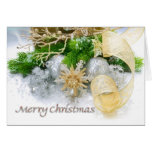 Merry Christmas silver Card