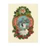 Merry Christmas Snow Scene Medallion Postcards