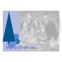 Merry Christmas SnowFlakes - - - Customized Greeting Cards