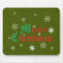 Merry Christmas - Snowflakes Mouse Pad