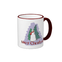 Merry Christmas Snowman Gift Coffee Mug