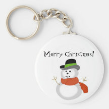 Merry Christmas Snowman Key Chains