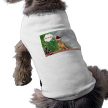 Merry Christmas Squirrel Saying Ho Ho Ho! Dog Tee