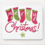 Merry Christmas Stockings Mousepad