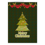 Merry Christmas Tree and Garland Cards