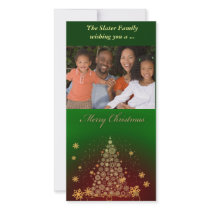 Merry Christmas tree Picture Card