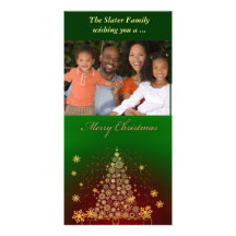 Merry Christmas tree Picture Card