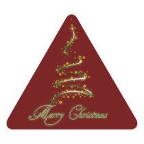 Merry Christmas Tree Sticker