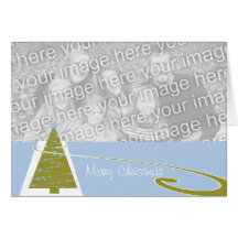 Merry Christmas Tree Swirl Card