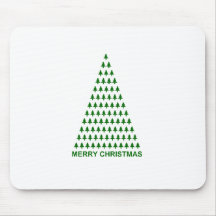 Merry Christmas Trees Mouse Pad
