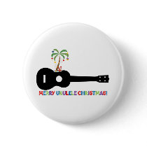Merry Christmas Ukulele Button