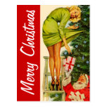 Merry Christmas Vintage Postcard