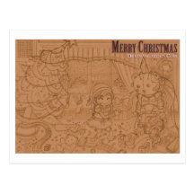 Merry Christmas Vykort
