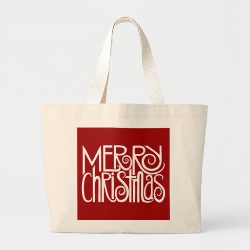 Merry Christmas White Bag