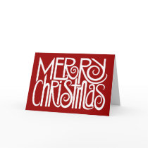Merry Christmas White Card