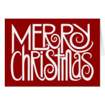 Merry Christmas White Card