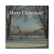 Merry Christmas!  Winter Wonderland! Magnets
