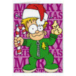 Merry Christmas Wired Boy Card