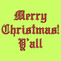 Merry Christmas! Y'all Embroidered Shirt embroidered shirts
