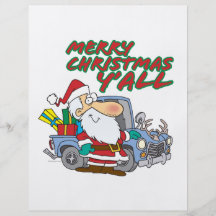 merry christmas yall redneck santa custom flyer