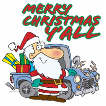 merry christmas yall redneck santa photo cutout