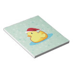 Merry Christmas yellow rubber duckie notepad notepads