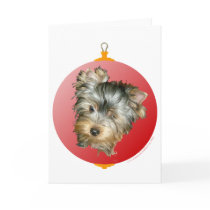 Merry Christmas Yorkshire Terrier Card