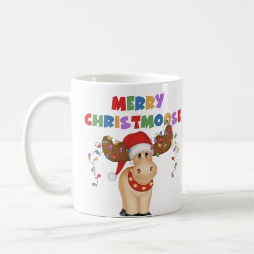 Merry Christmoose Christmas Mugs