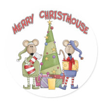 Merry Christmouse Stickers