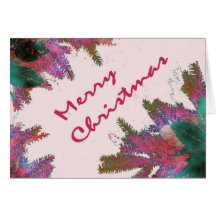 Merry Christms Poinsettia Card II