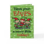 Merry Elves Christmas Card