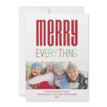MERRY EVERYTHING | HOLIDAY PHOTO CARD invitations