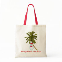 Merry Florida Christmas Canvas Bags