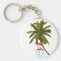 Merry Florida Christmas Keychain