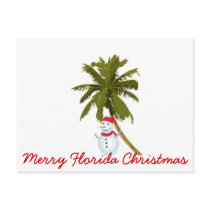 Merry Florida Christmas Post Card