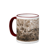 Merry-go-round / Carousel - Sepia Coffee Mugs