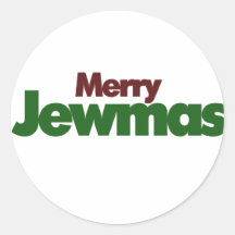 Merry Jewmas Round Sticker