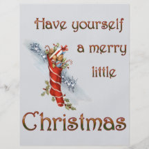 Merry Little Christmas Stocking Full Color Flyer