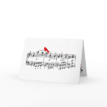Merry Music Christmas New Year Greeting Card