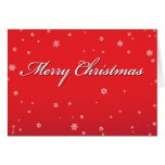 Merry Snowy Christmas Greeting Card