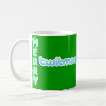 "MERRY TWITMAS" Retro Christmas Mug